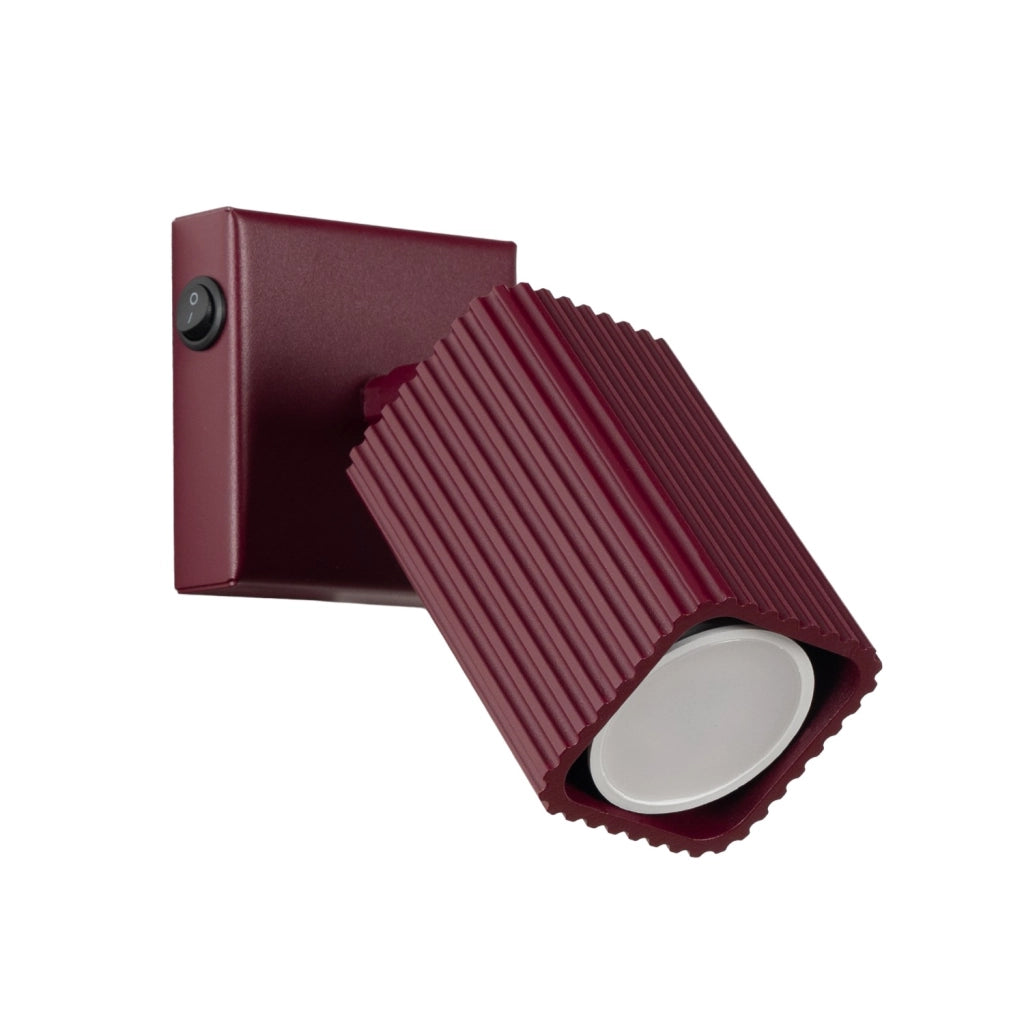 Applique RAYO bordeaux con interruttore