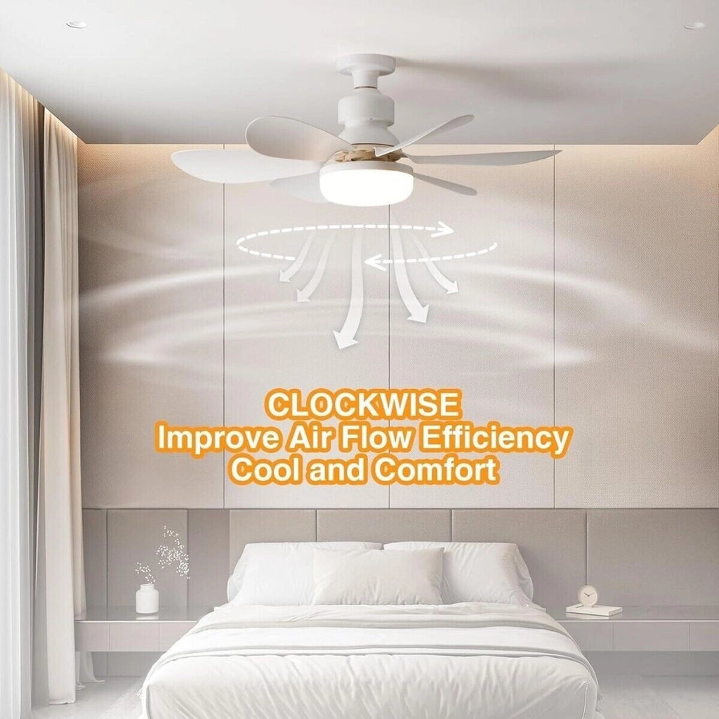 LAMPADA VENTILATORE PLAFONIERA LED SOFFITTO E27 DIMMERABILE PALE TELECOMANDO 30W