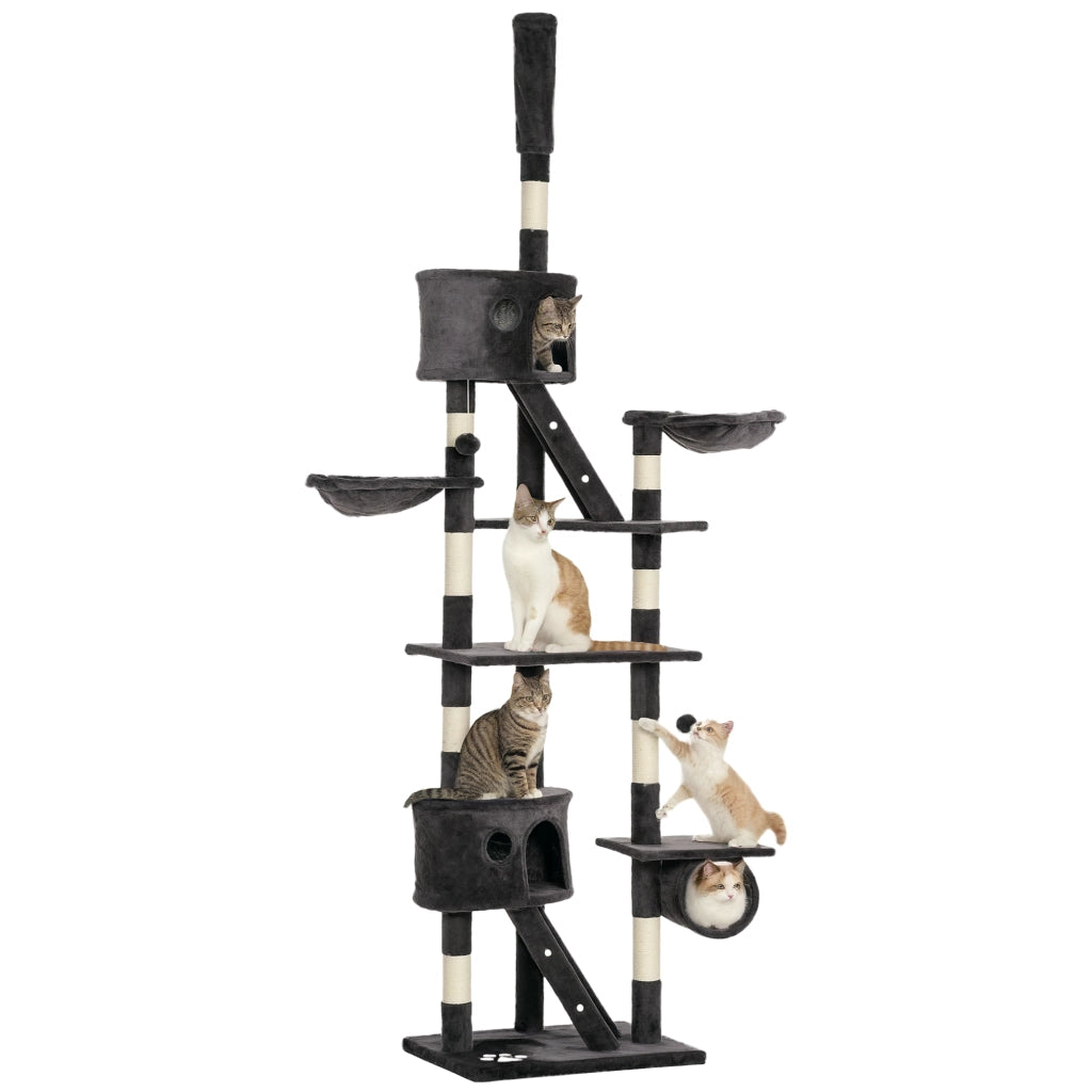 Albero tiragraffi per gatti ¨C Minimal ¨C Grigio scuro 240-260 cm