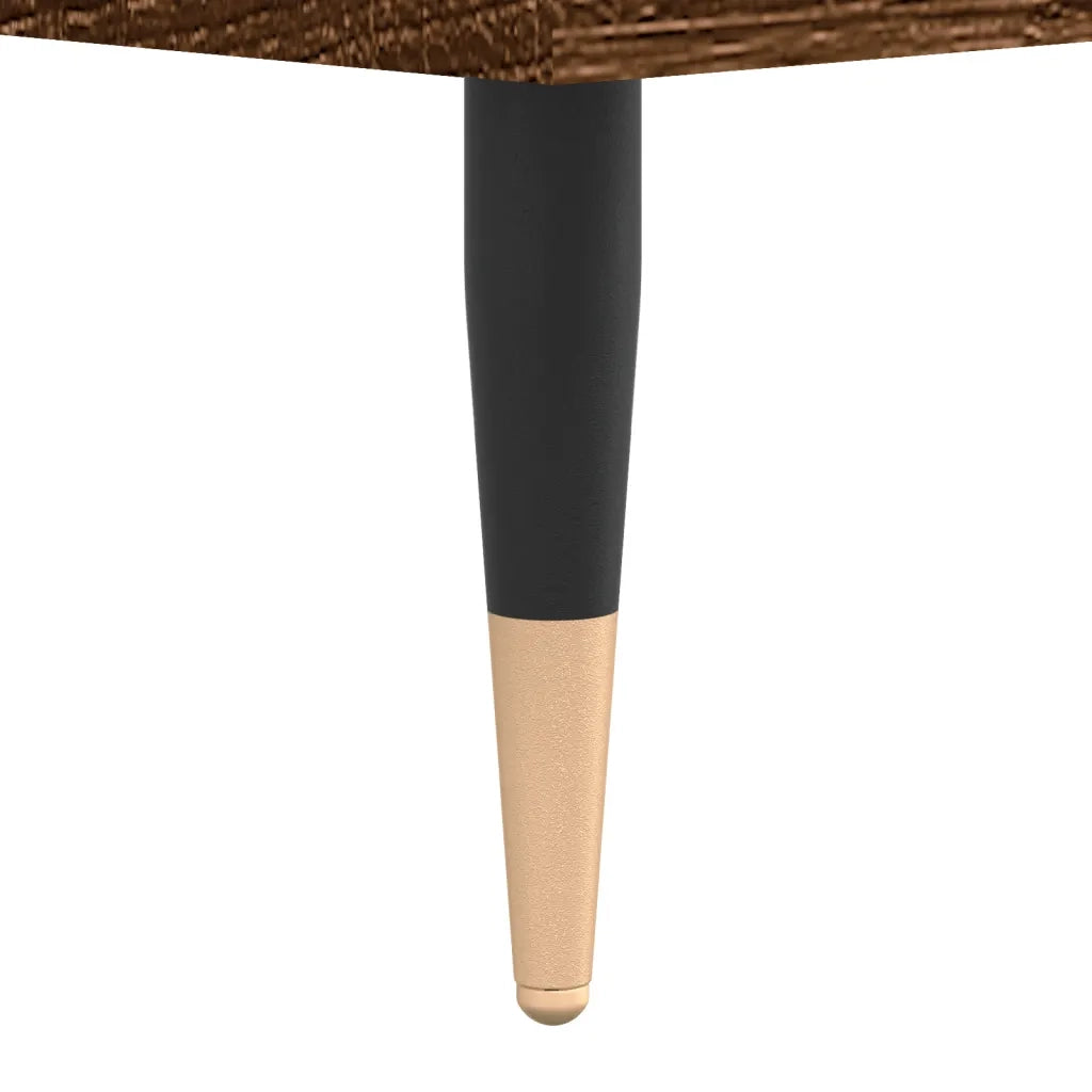 2 pz Tavolini salotto | Tavolino da caff¨¨ | Tavolino da Soggiorno Rovere Marrone 50x46x50 Legno Multistrato