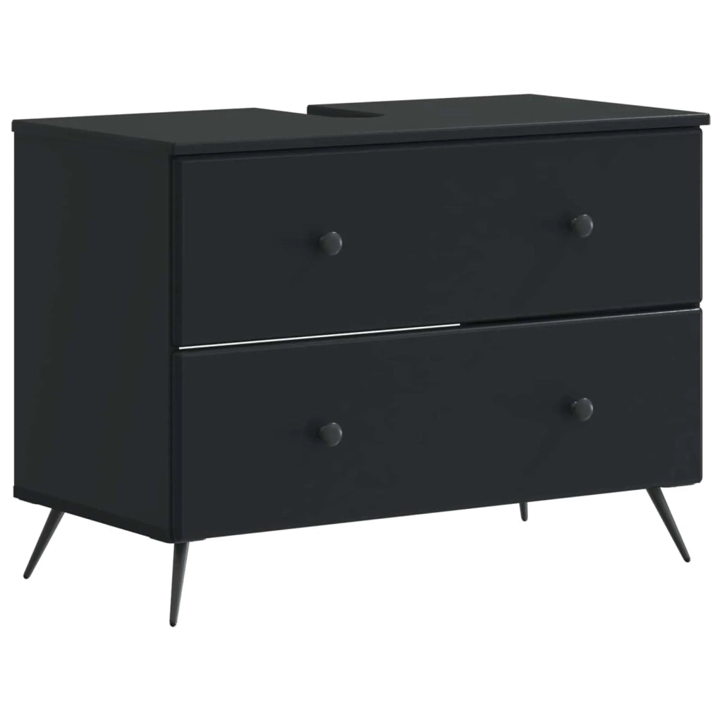 Set di Armadi da Bagno da 2 Pezzi BREDA Nero 3417721