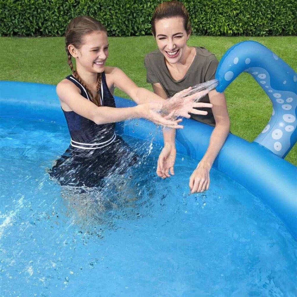 Trade Shop - Piscina Gonfiabile Easy Set Octopool 274x76 Cm Con Spruzzatori Fuori Terra 57397 -