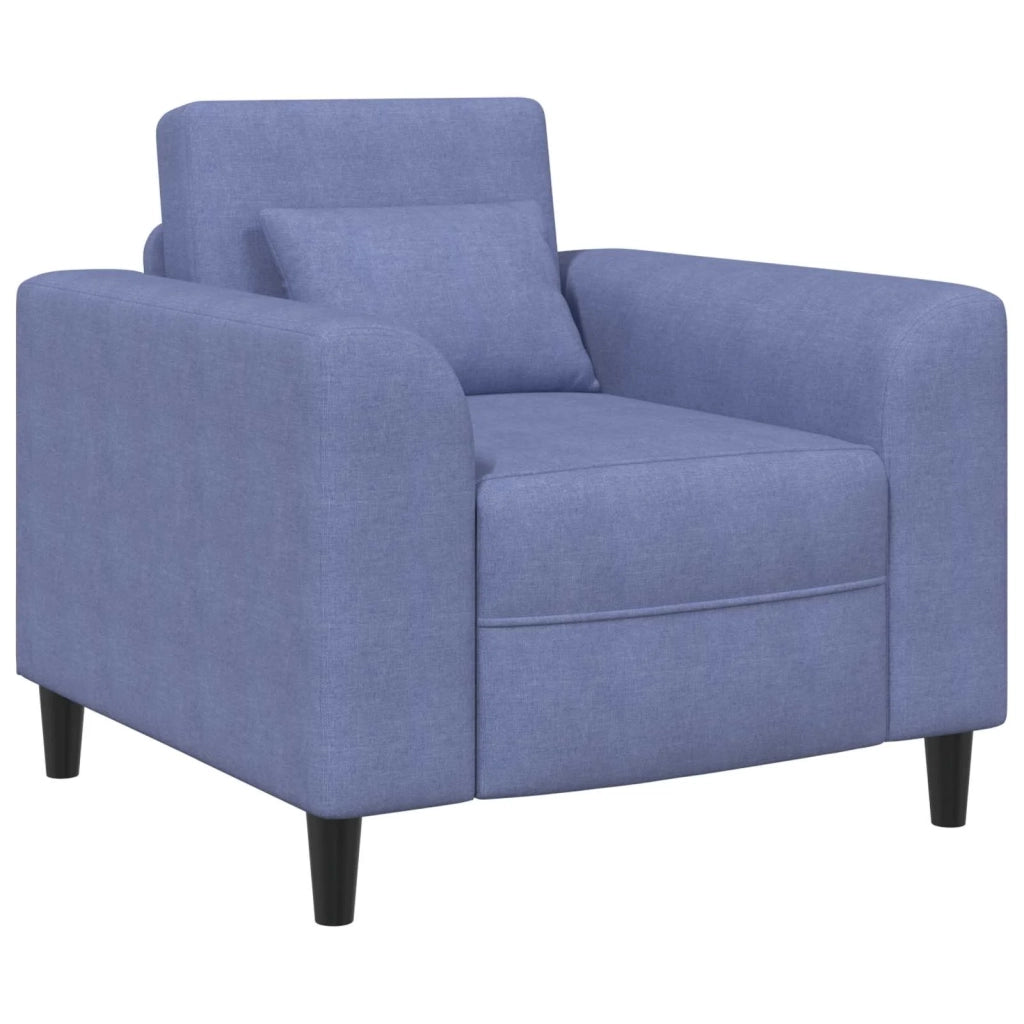 Poltrona-Divano Sedia Blu jeans Tessuto 104844