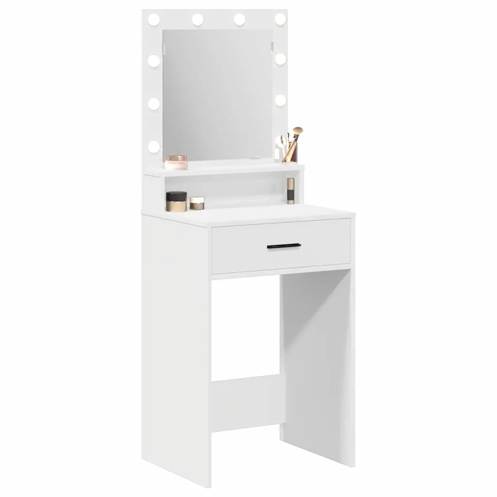 Tavolo da Trucco Bianco 50 x 41 x 135 cm Legno ingegnerizzato 865091