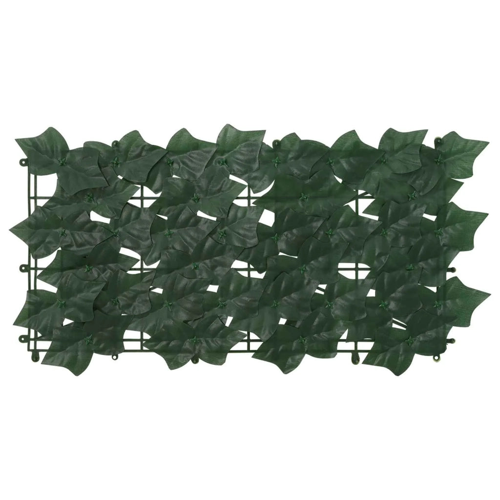 Paravento da Balcone | Schermo per balcone con foglie Verde Scuro 500 x 100 cm