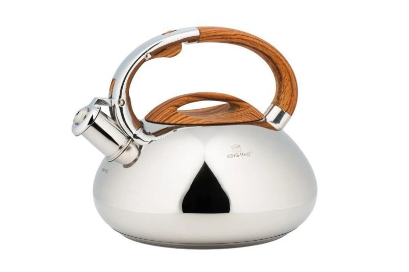 Bollitore con fischietto in acciaio inossidabile Kinghoff KH-3274 da 3,0 l
