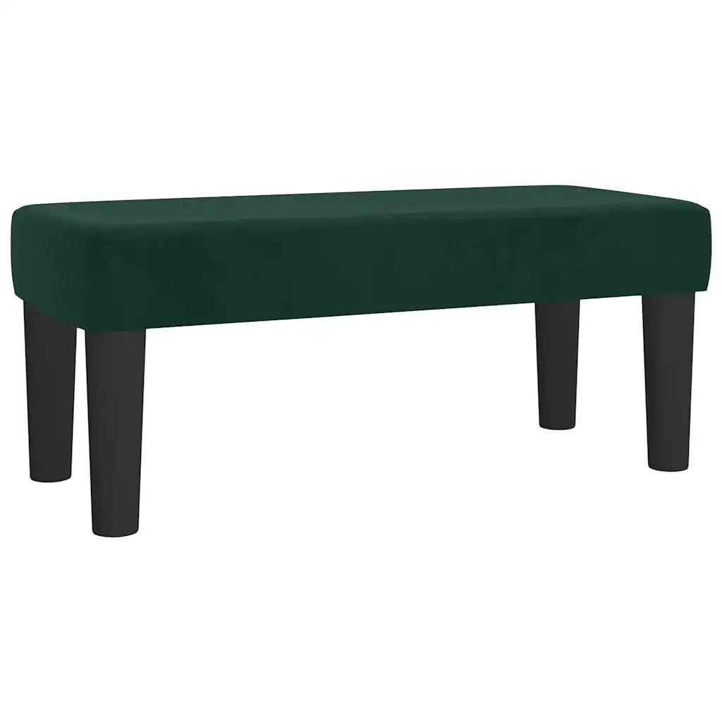 Giroletto a Molle con Materasso Verde Scuro 90x200 cm Velluto