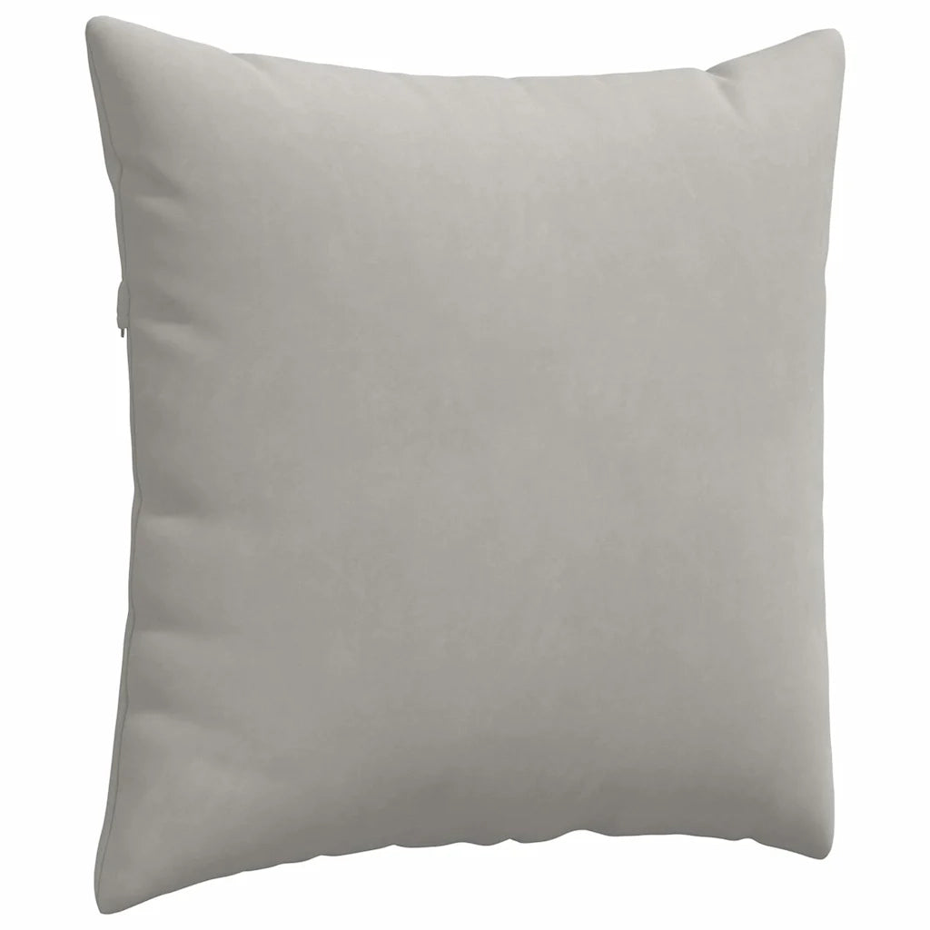 Cuscini da Divano 2 pcs Grigio chiaro 80 x 80 cm Tessuto 42014070