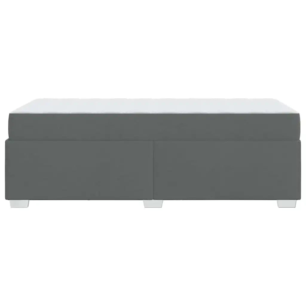 Letto singolo | Letto per adulti | Struttura del letto Grigio scuro 80 x 200 cm Tessuto