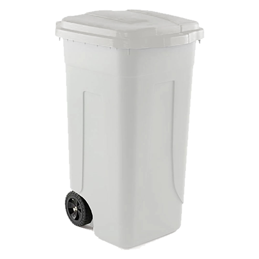 Bidone Immondizia Carrellato Corpo Coperchio Mobil Plastic Ottanta 80 Lt