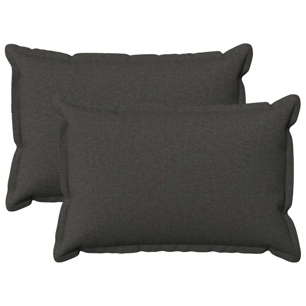 Federa 2 pcs HOUTEN Grigio Scuro 50 x 80 cm Lino 920019