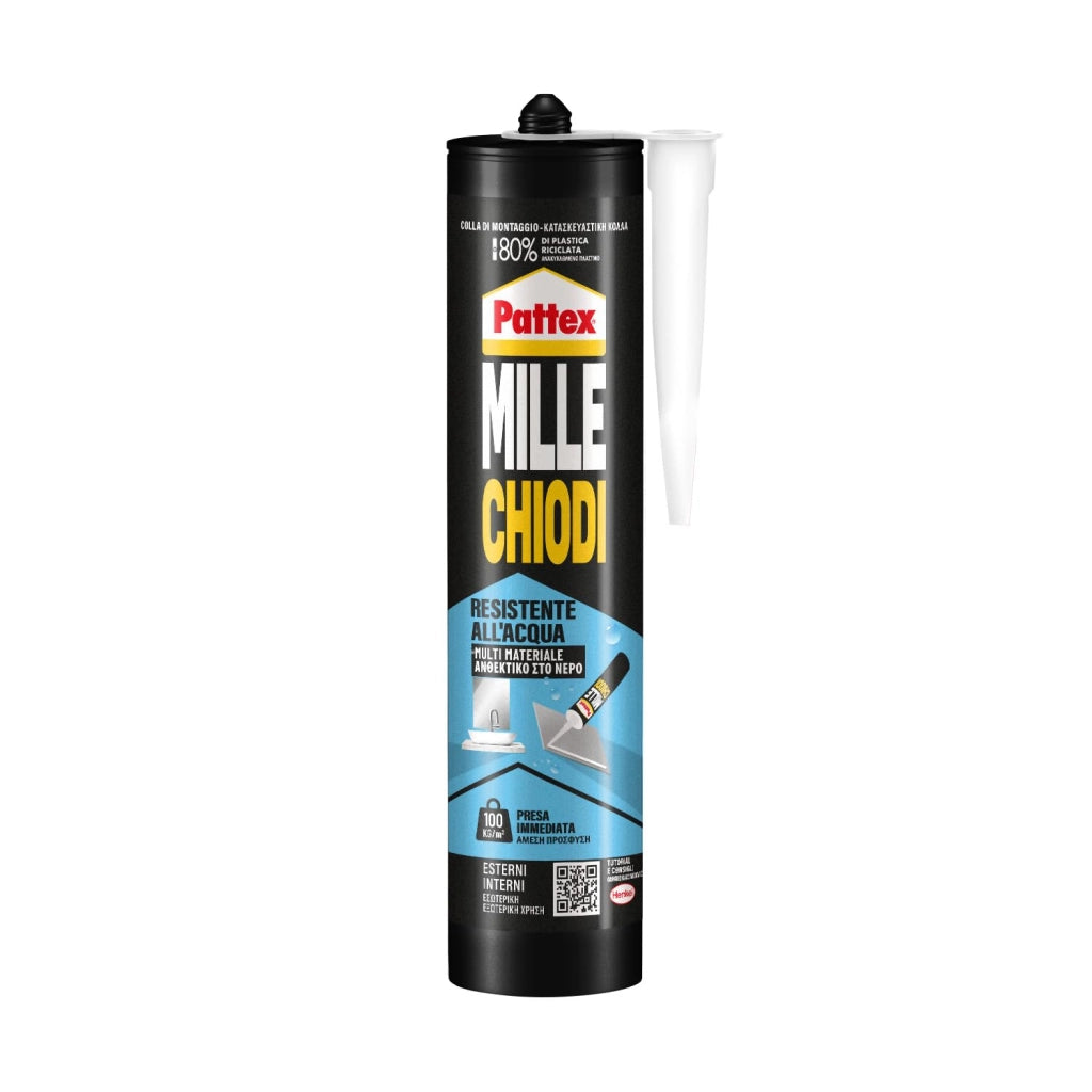 Colla di Montaggio Millechiodi Water Resistent 450 Gr Pattex in Cartuccia