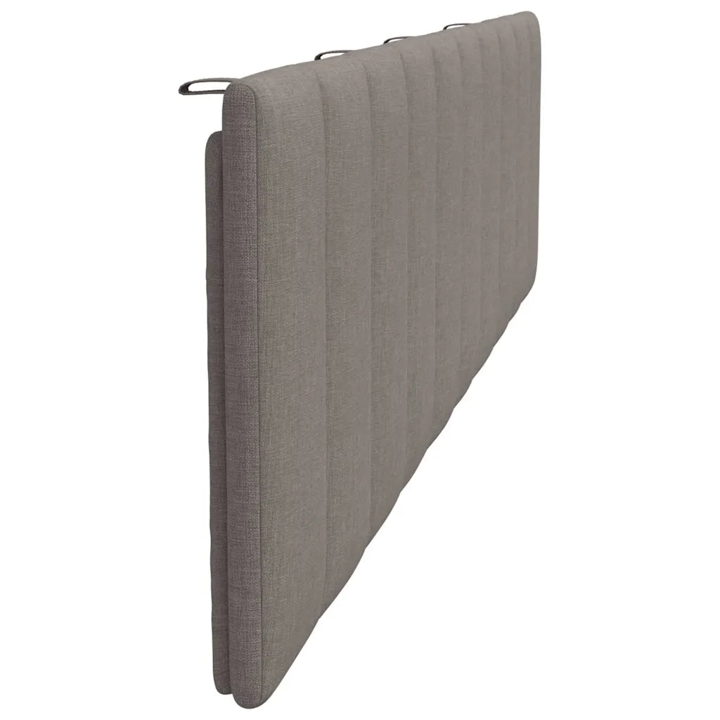Coussin de tête de lit Hanko taupe 200 cm tissu