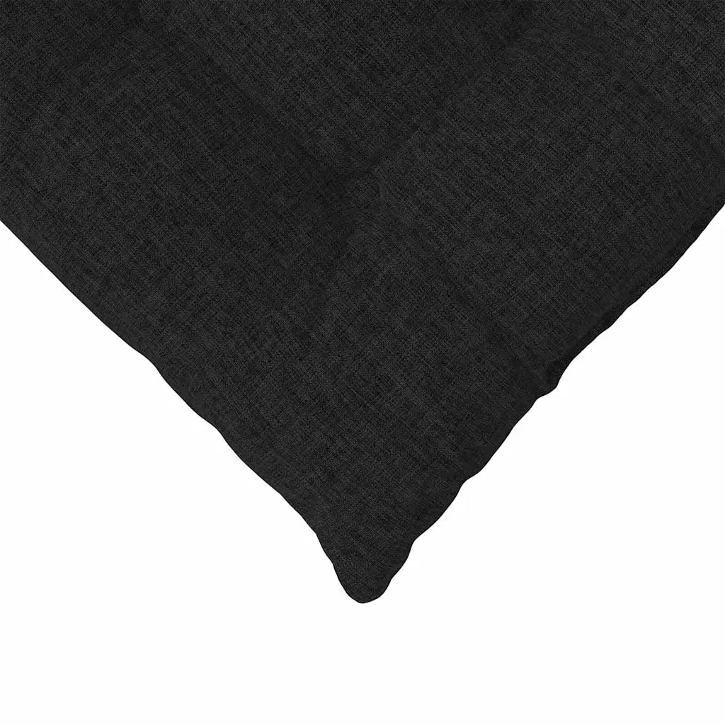 Cuscini per Seduta 4 pz | Cuscini per sedie Nero 40 x 40 x 6 cm Tessuto