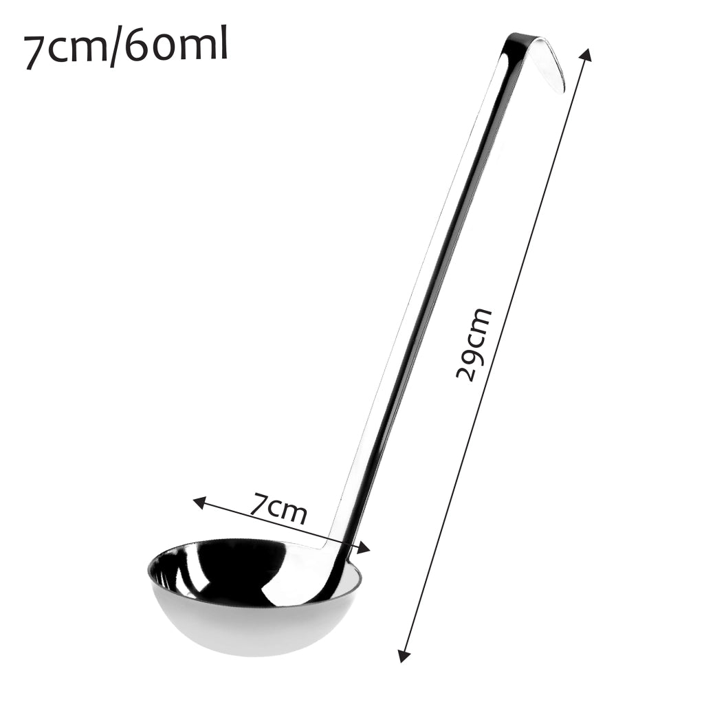 Mestolo KADAX per zuppa, salsa, in acciaio, 7 cm, 60 ml