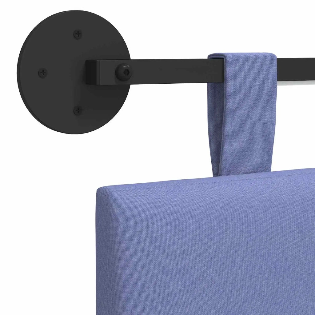 Testiera | Testata sospesa Con luce LED Blu jeans Tessuto