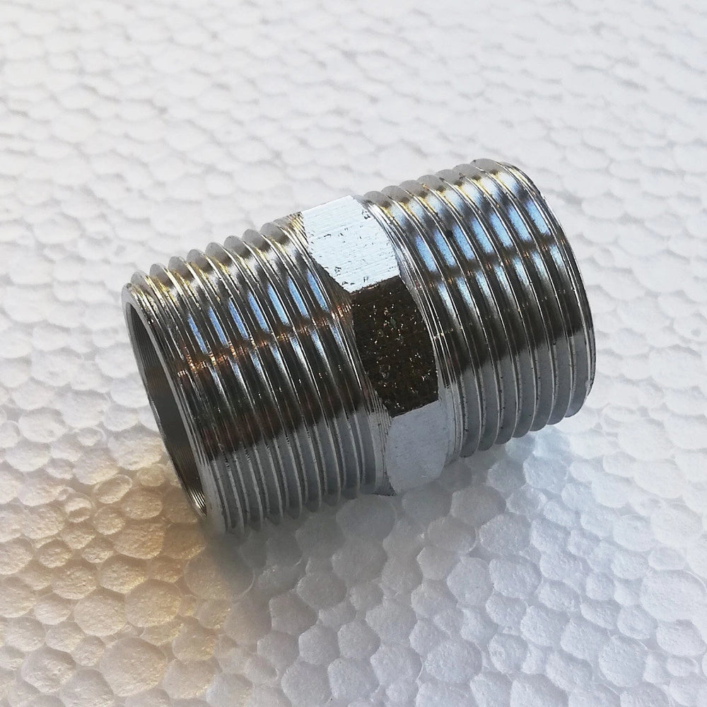 Niples nipplo da 1'' in ottone cromato mm