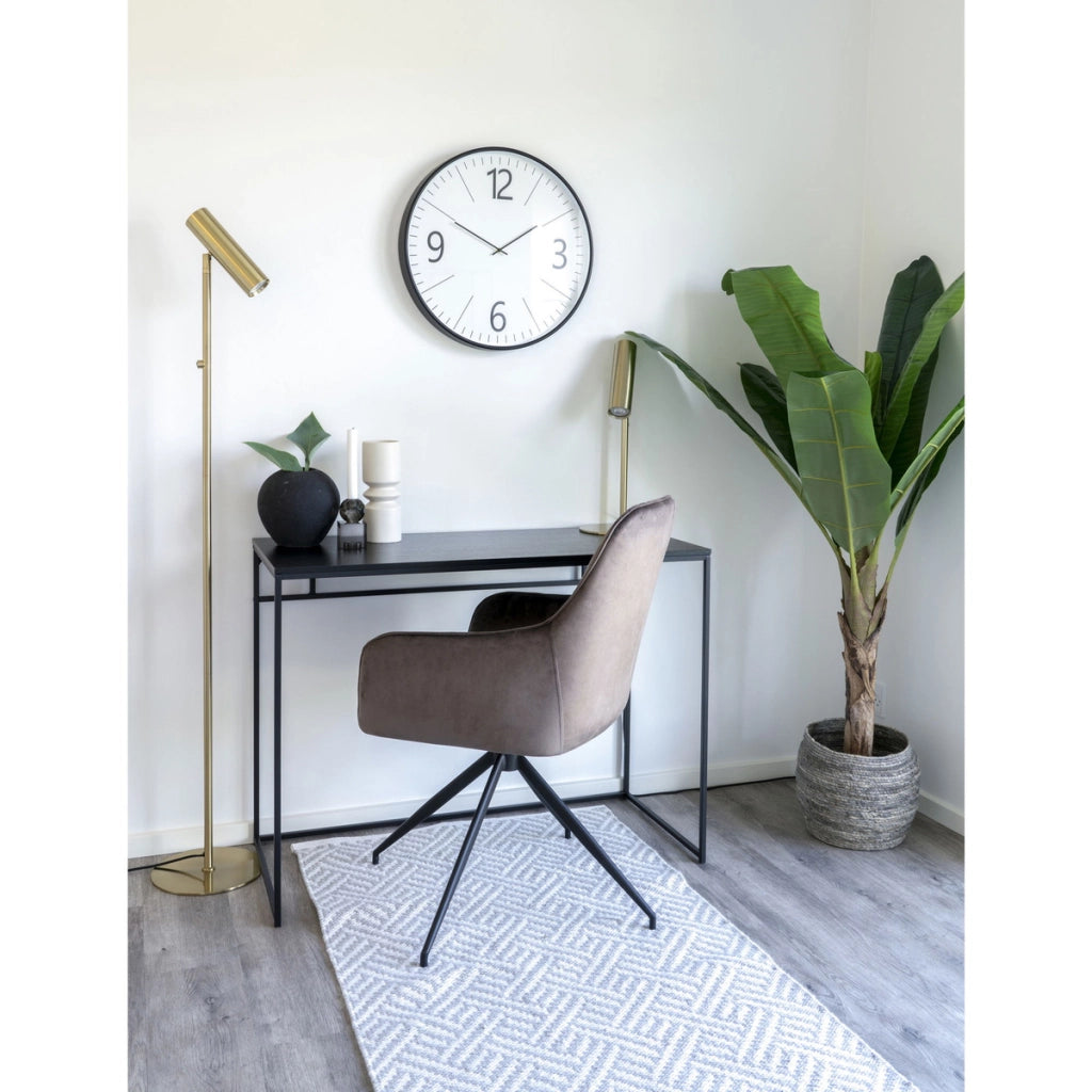 Sedia Harbo, Marrone, Velluto, 62x56x89 cm