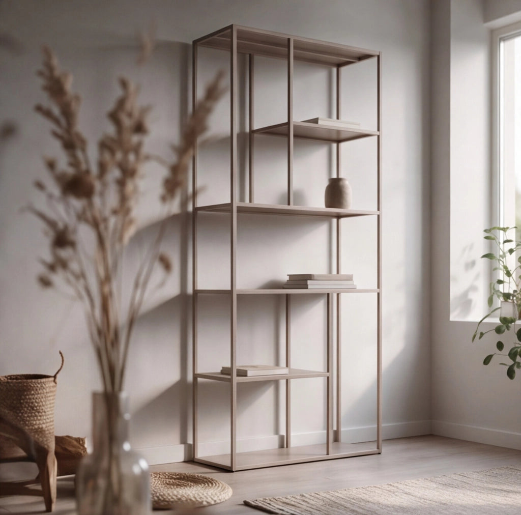 Scaffale in metallo 189cm taupe LAUREEN