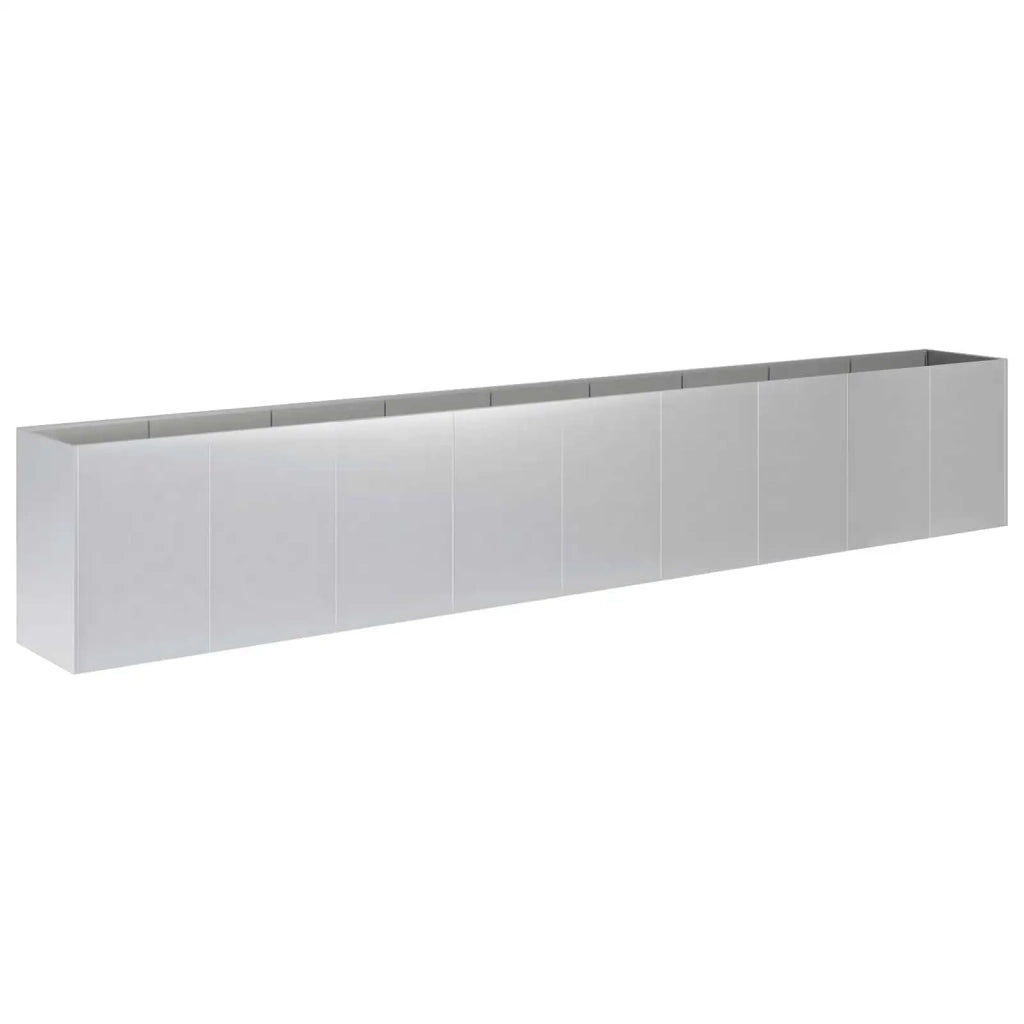 Vaso da giardino Argento 360 x 40 x 60 cm Acciaio zincato 3422154