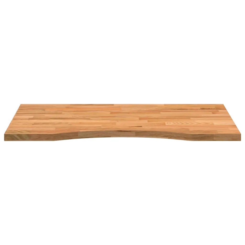 Dessus de bureau marron clair bois chêne massif rectangulaire