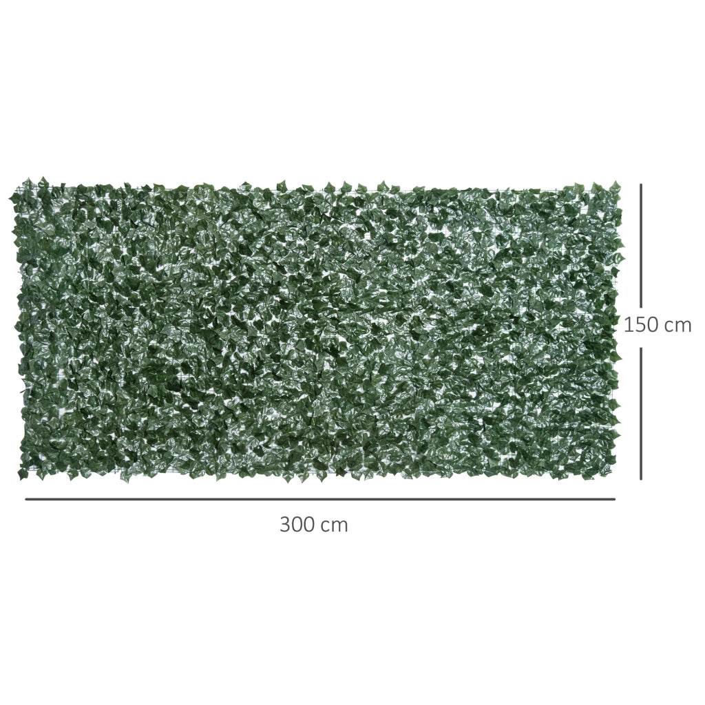 Pannello Siepe Artificiale ¨C Zephmum ¨C Verde 300x150 cm