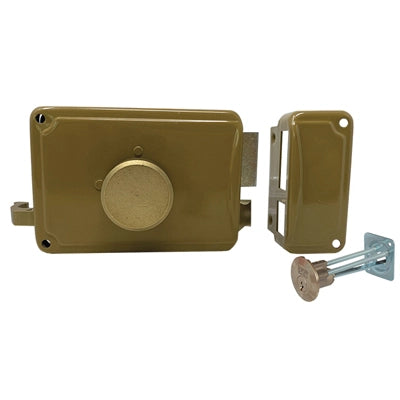 SERRATURA LEGNO APPLICARE P22 2030 FACCHINETTI  C.TONDO STACCATO M2+SCR SX E.MM 40