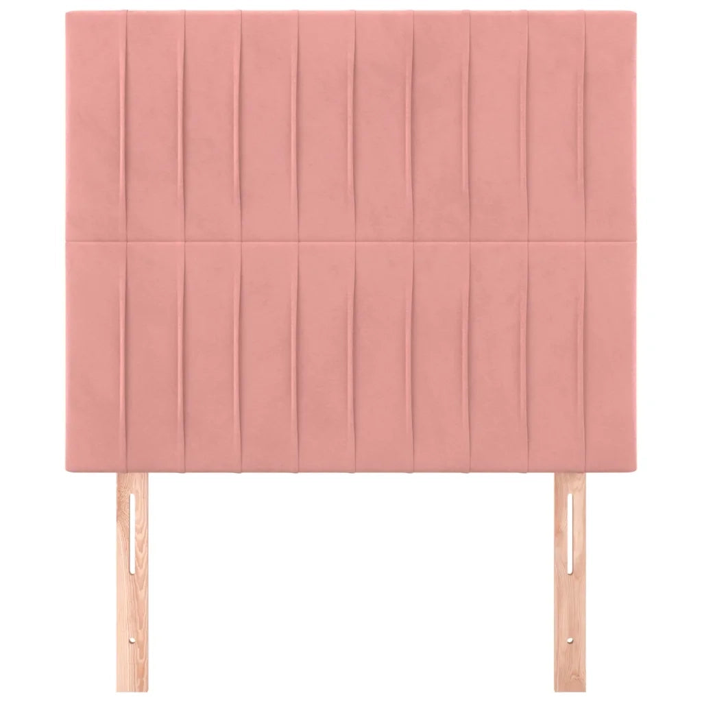 Testiera | Testata Rosa 80x5x118/128 cm Velluto
