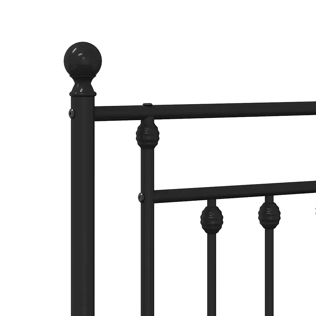 Testiera di Ricambio in Metallo Nero 160 cm 353572