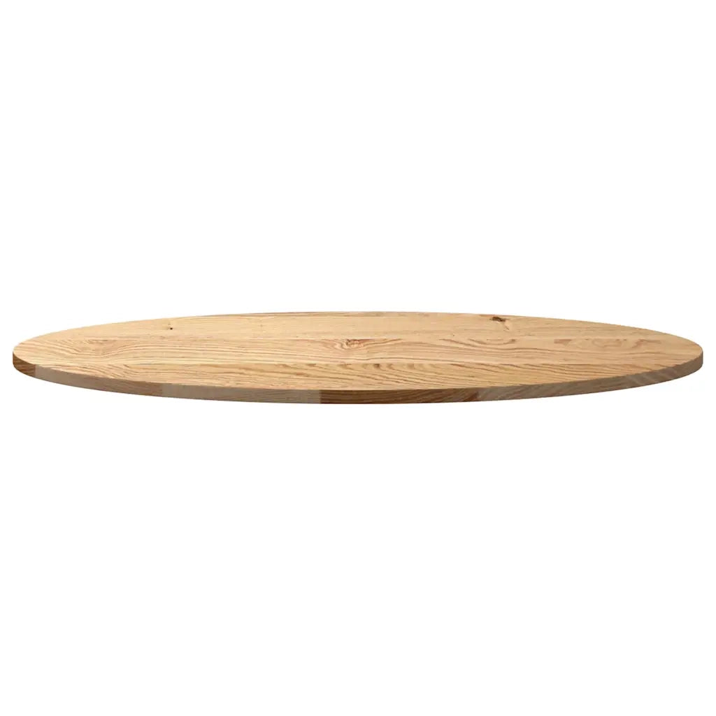Dessus de table 100x50x2 cm bois de chêne massif ovale