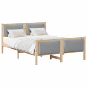 Letto matrimoniale | Letto per adulti | Struttura del letto Grigio chiaro 160 x 200 cm Tessuto