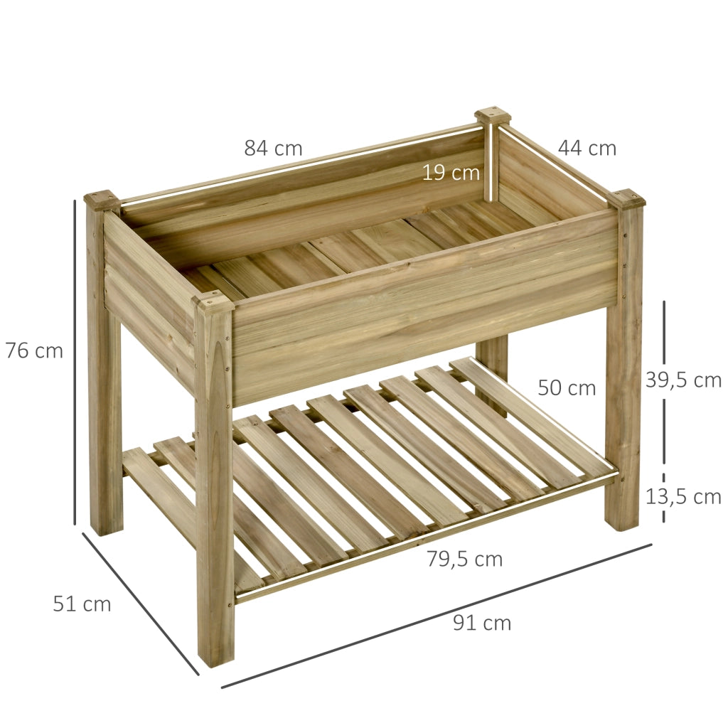 Tavolo da pranzo in legno con ripiano ¨C Minimal ¨C 91x51x76 cm