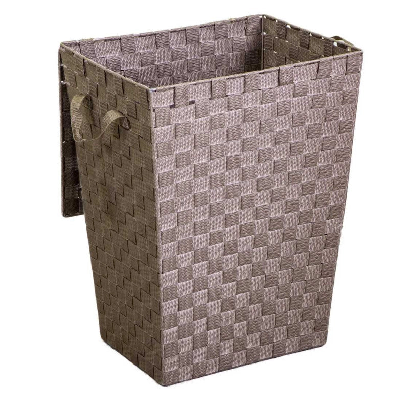 Cestone poliestere tortora rettangolarecm 40x30h53