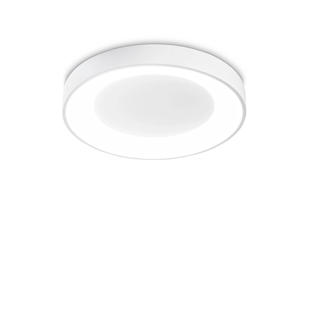 Plafoniera Contemporanea Planet Metallo Bianco Led Integrato 22W 3000K Ip20