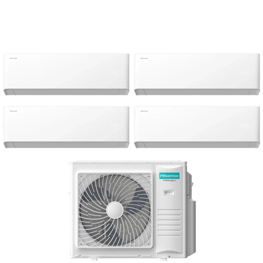 Condizionatore Hisense Quadri Split UNI HB 9+9+9+18 con 5AMW105U4RQC R-32 Wi-Fi Integrato
