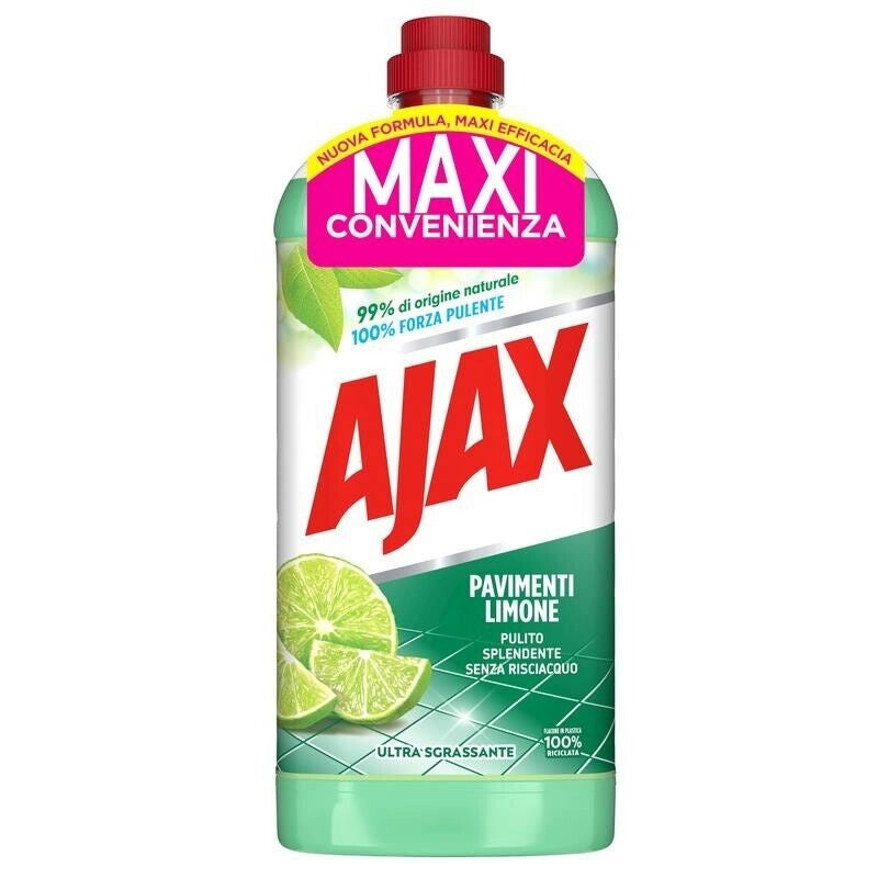 AJAX DETERGENTE PER IL PAVIMENTO IN FORMATO DA 1,25 LT FRAGRANZA LIMONE