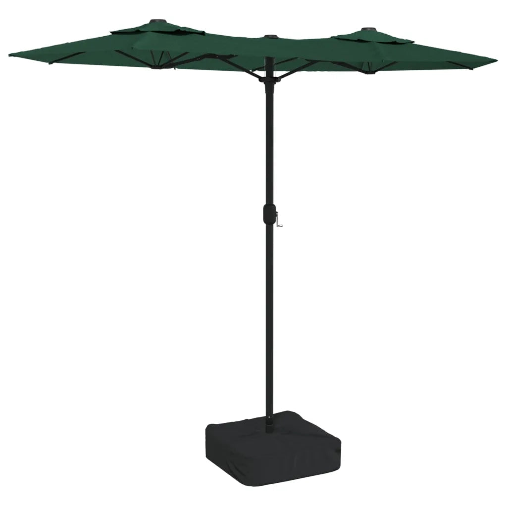 Ombrellone a Doppia Testa Verde 316x145 cm 362962