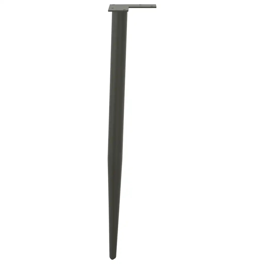 Pieds de table console forme conique 4 pcs anthracite 72-73 cm