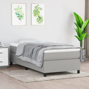 Giroletto a Molle con Materasso Grigio Chiaro 80x200 cm Tessuto 3144375