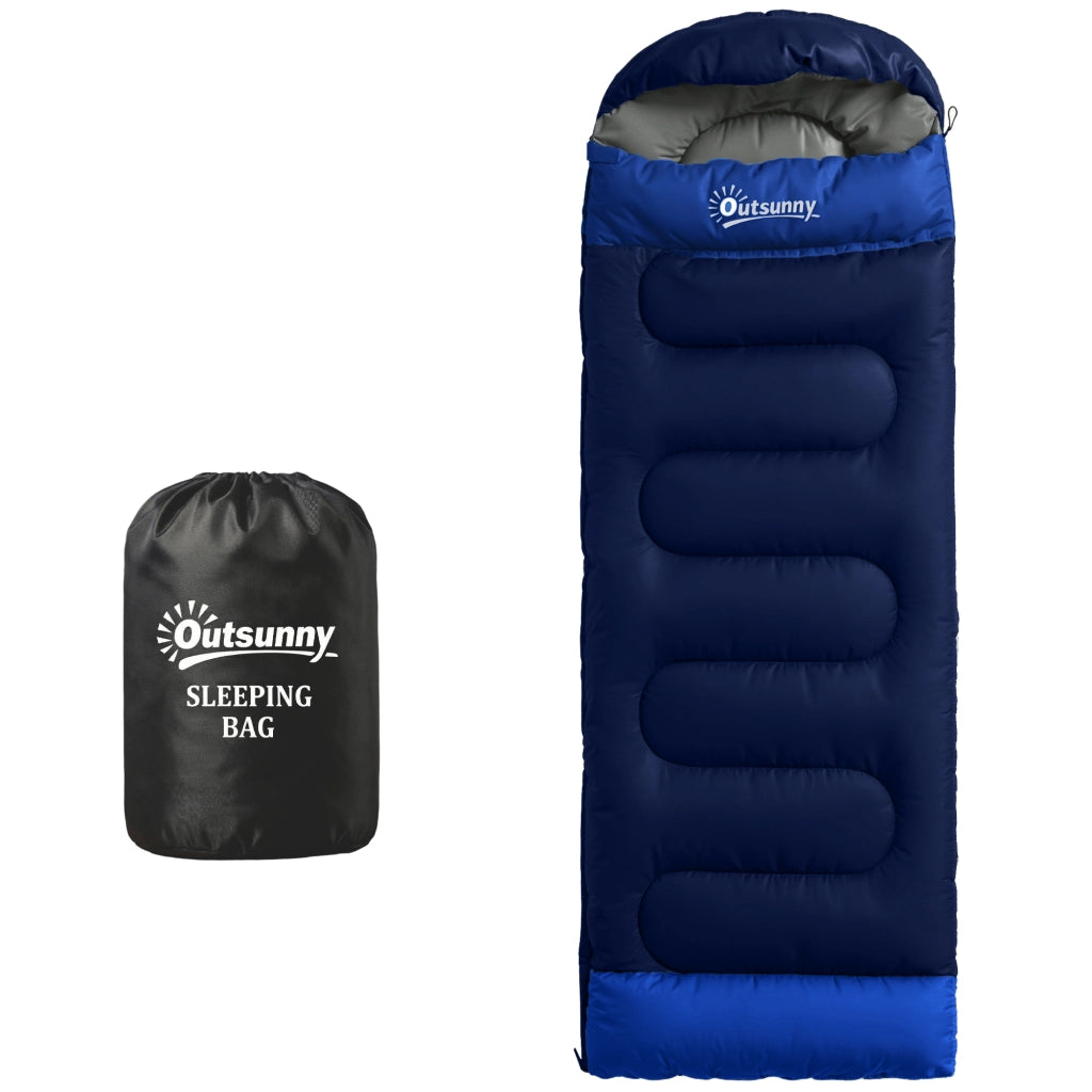 Sacco a Pelo per Adulti, Leggero e Compatto, Blu Navy