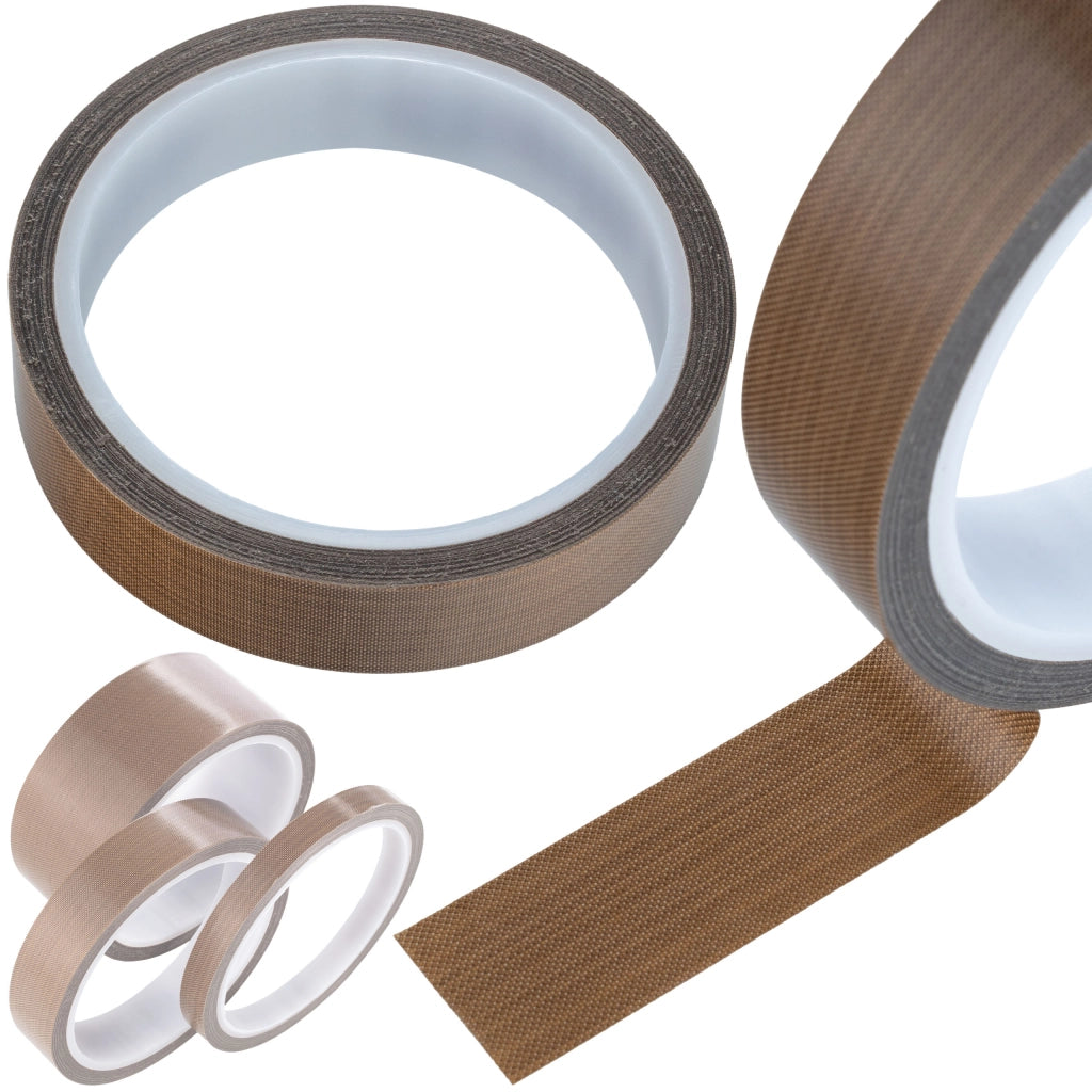 Nastro Teflonato per Saldatrice 50mm x 10m – Resistenza Termica -70°C a +300°C | Fibra di Vetro, PTFE