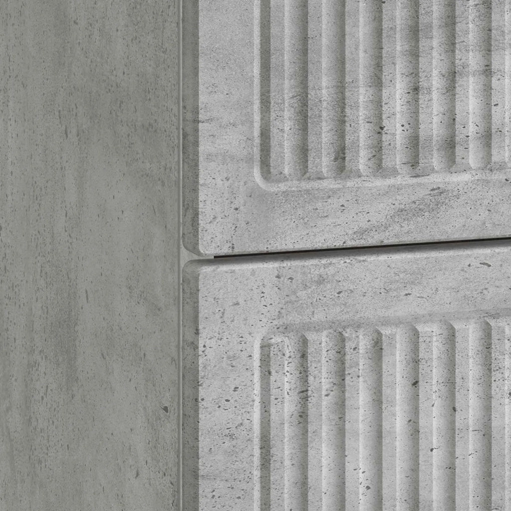 Armadio da Notte Grigio Cemento 43 x 34,5 x 47,5 cm 893841