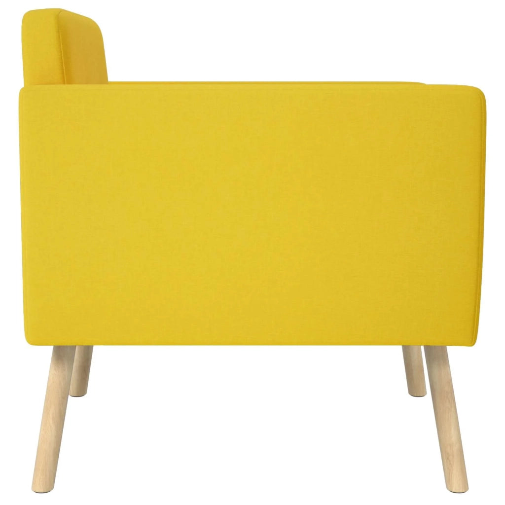 Sedia d'accento Giallo Chiaro Tessuto 42044791