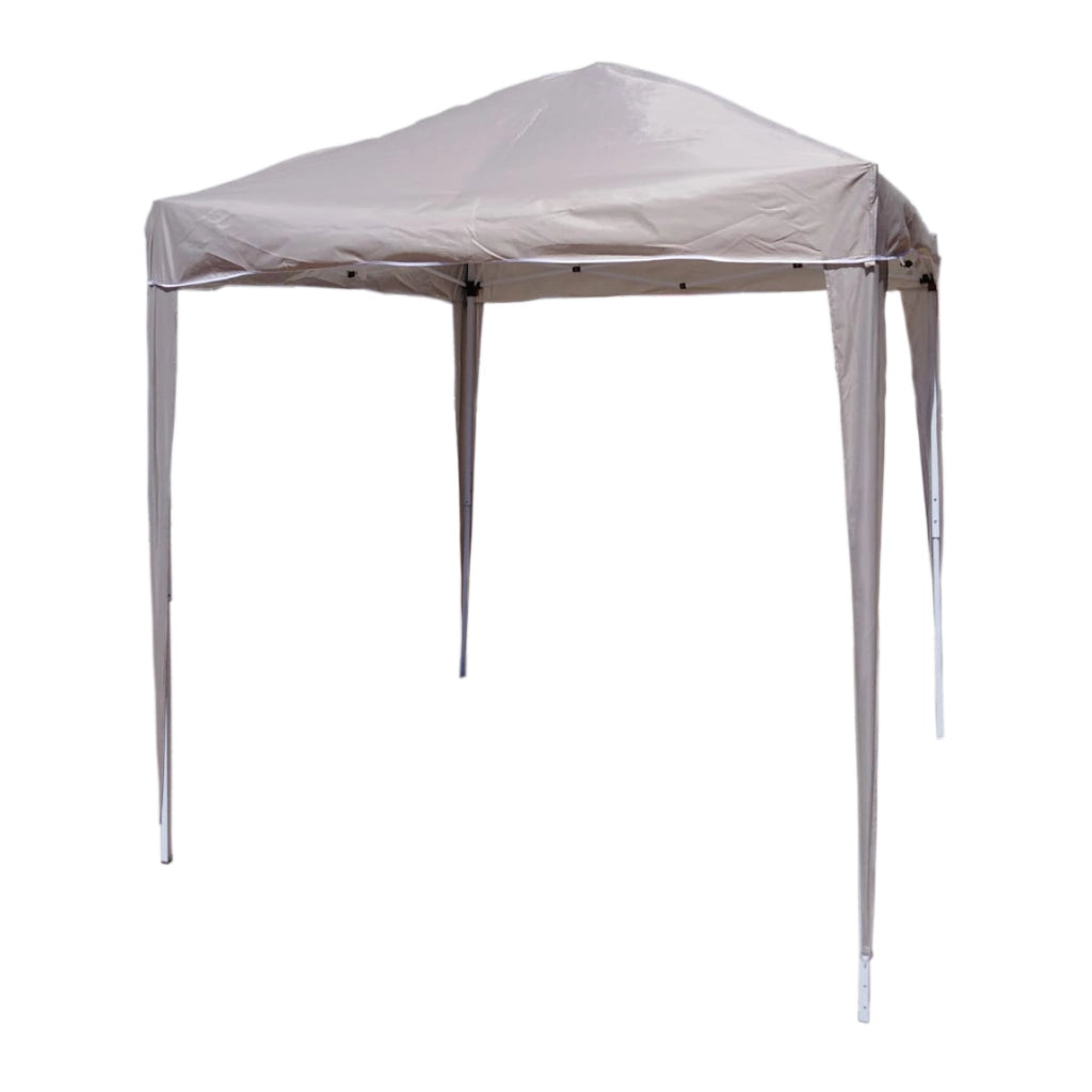 GAZEBO ASTONE 2X2M PIEGHEVOLE BEIGE E BIANCO