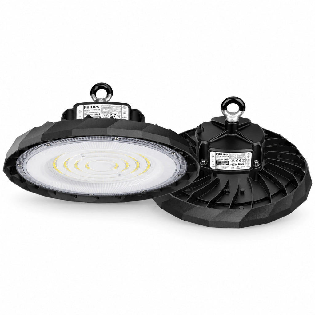 FARO LED UFO INDUSTRIALE 100W 3CCT 3 POTENZE PHILIPS CAPANNONE ET-31222