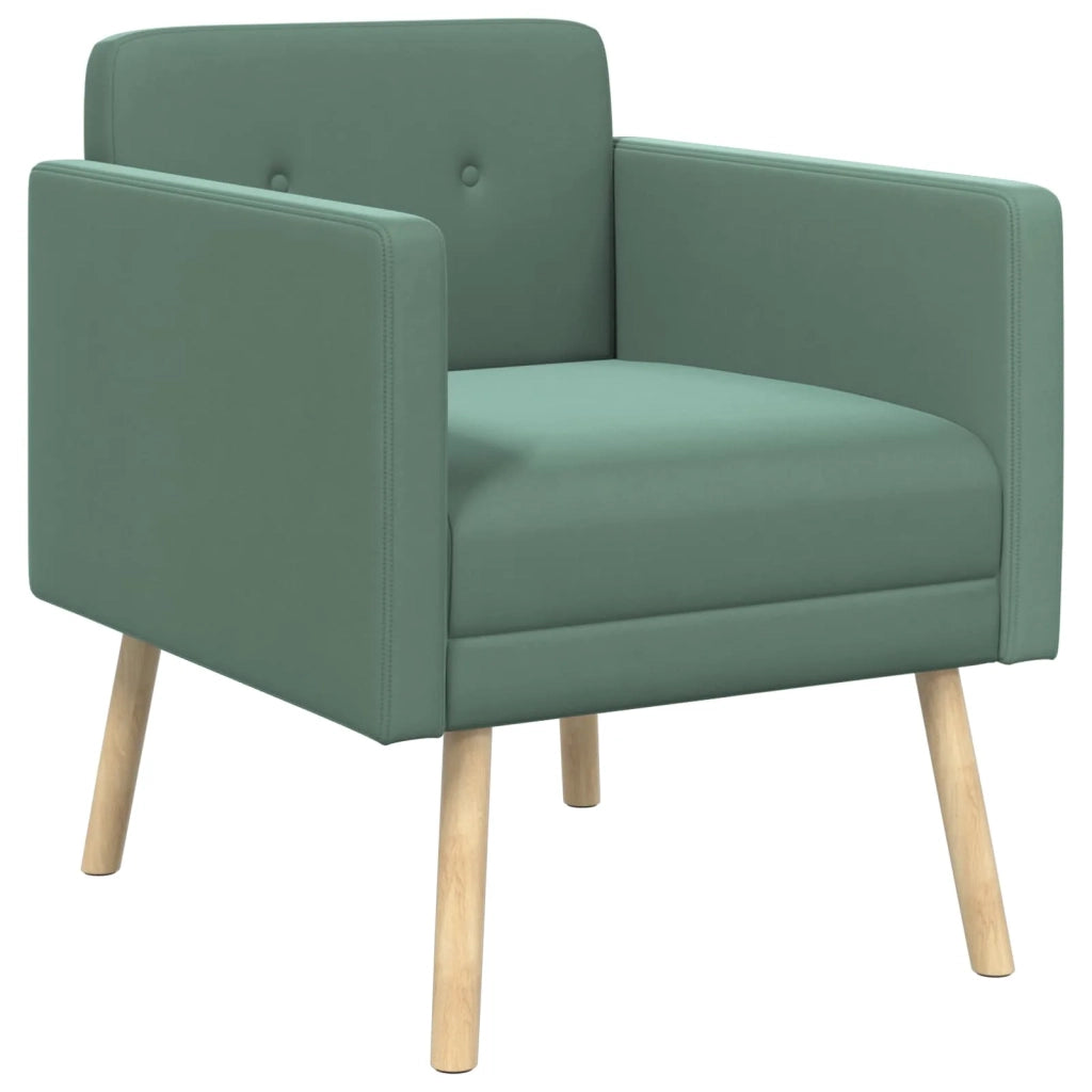 Poltrona decorativa Verde Mare Velluto 42044806