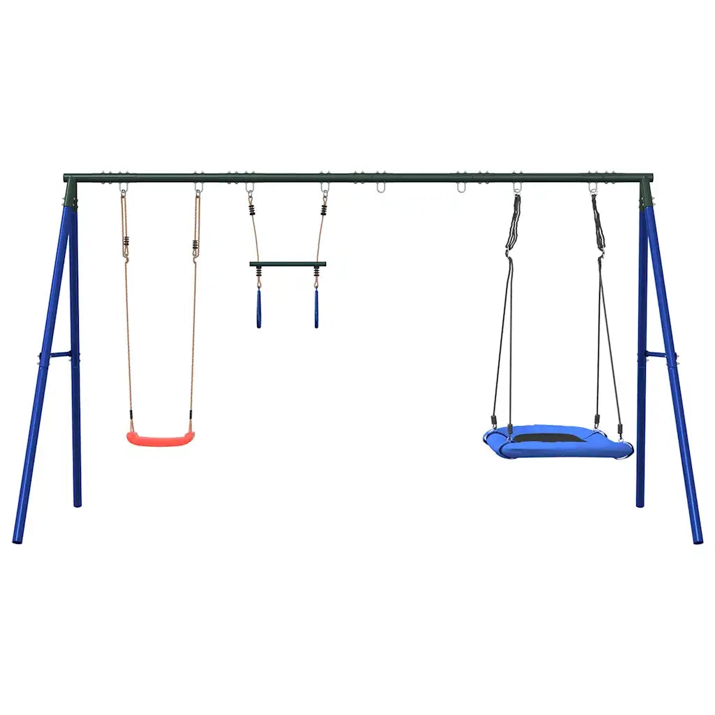 Set Gioco da Esterno con Altalena Trapezio e Altalena Nido 3283630