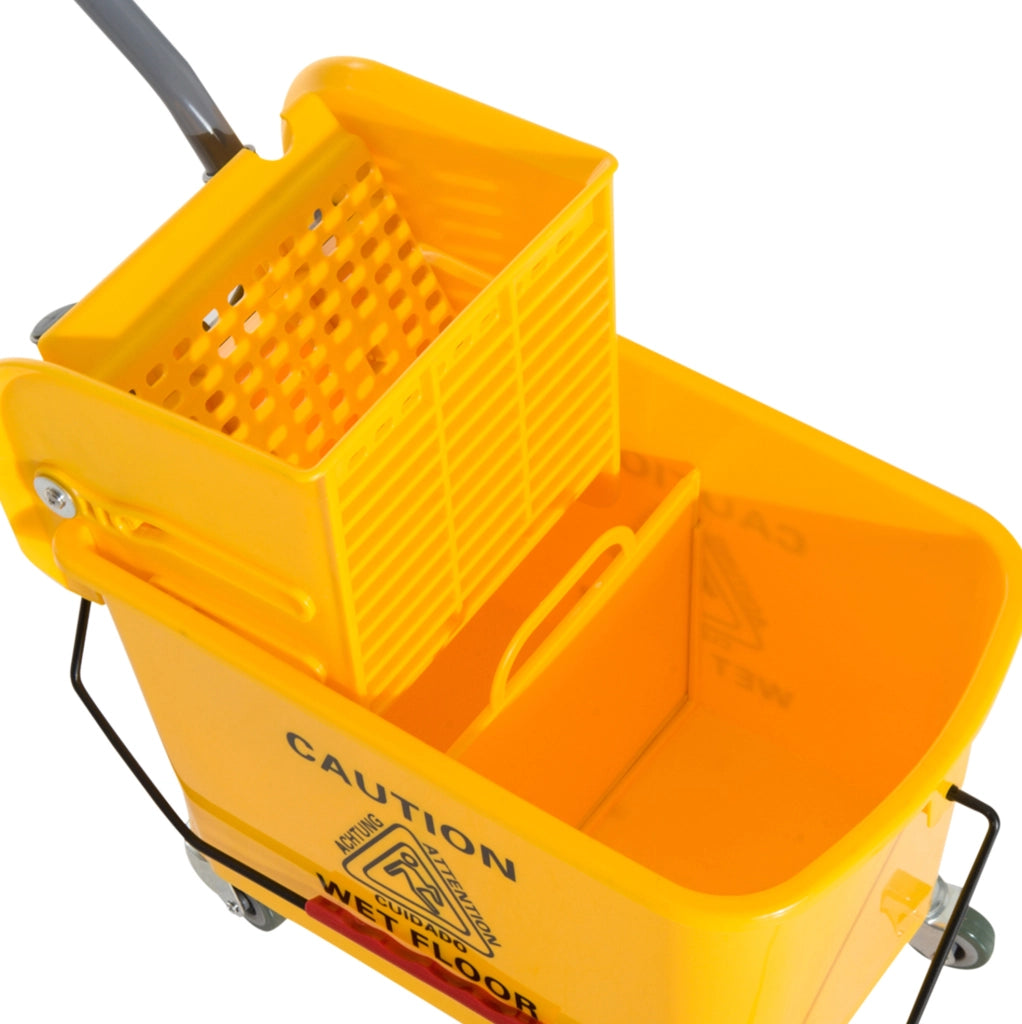 Secchio mop 20 L a due scomparti con strizzatore e ruote