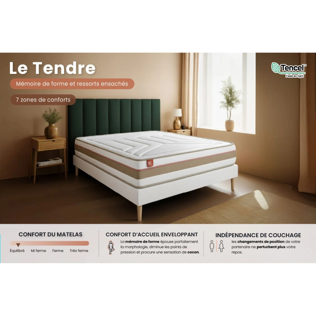 Materasso e base 90x190 cm - Le Tendre