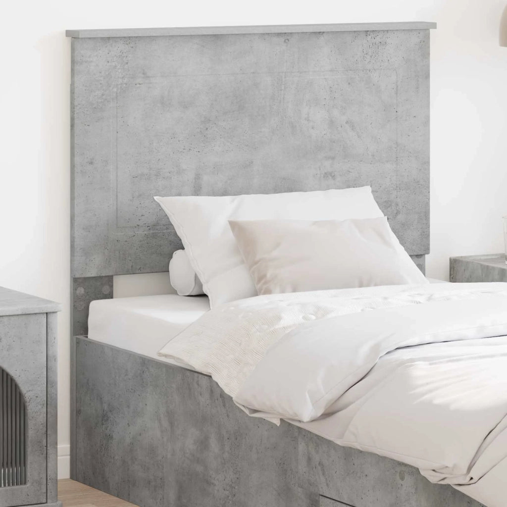 Testiera Grigio Cemento 100 cm Legno ingegnerizzato 887674